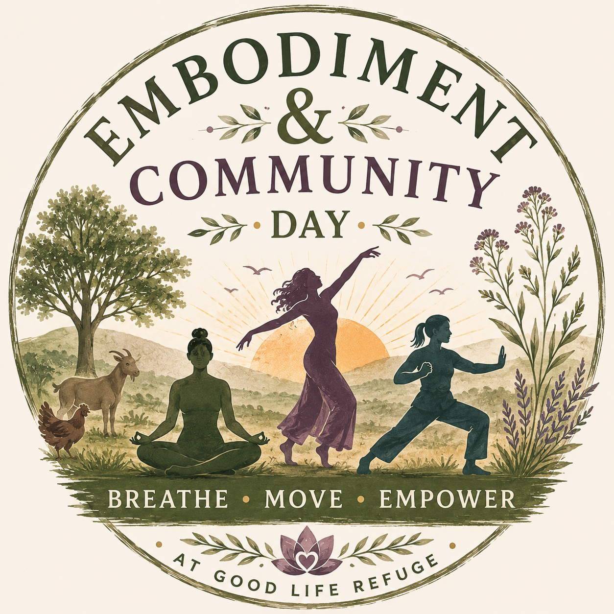 Embodiment & Community Day at the Sanctuary - logo